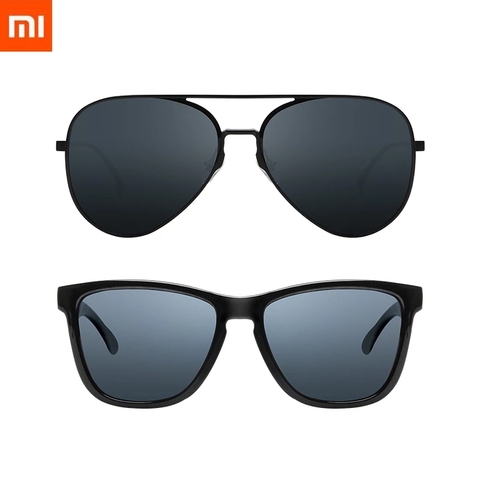 Xiaomi Mijia-gafas de sol cuadradas para hombre y mujer, lentes de sol cuadradas clásicas/TS para conducir al aire libre, de viaje, Anti-UV, sin tornillo, 2022 ► Foto 1/6