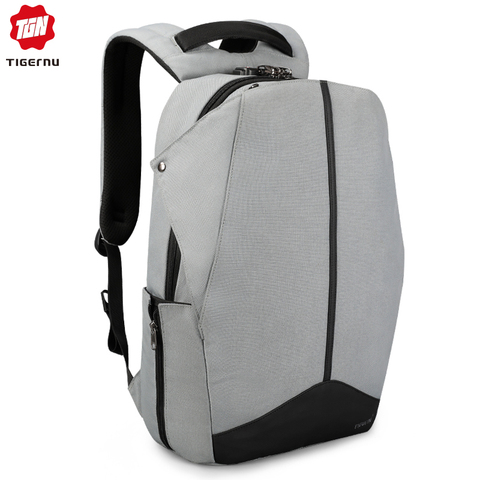 Tigernu Anti robo cremallera patentado cerradura TSA No clave de diseño hombres USB 15,6 pulgadas portátil mochilas mochila estudiante Universidad mochila ► Foto 1/6