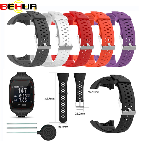 Pulsera de silicona de repuesto para reloj inteligente Polar, correa de reemplazo para smartwatch deportivo con GPS, con herramienta, para Polar M400 M430 ► Foto 1/6