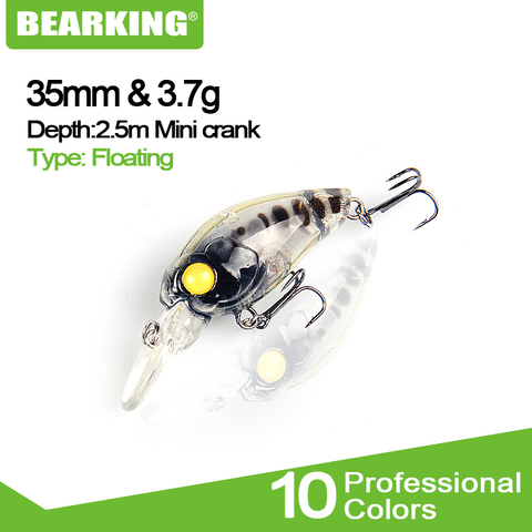 Bearking-señuelos de pesca profesionales, anzuelos de pesca profesionales A +, manivela de 35mm/2017g, buceo de 3,7 m, 15 colores diferentes, gran modelo 2,5 ► Foto 1/6