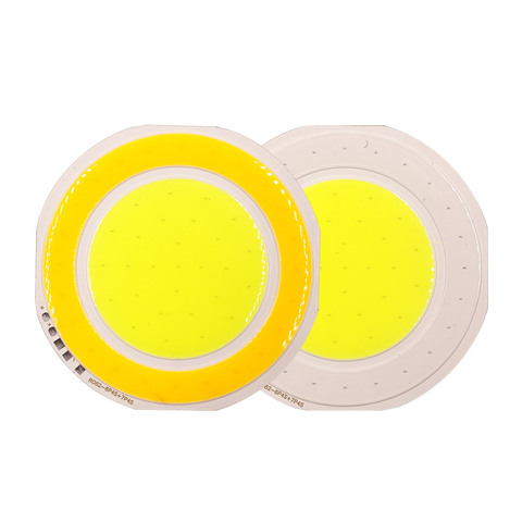 Lámpara LED COB Bicolor redondo de 82mm, Chip DC12V, luz LED de dos colores azul, blanco y amarillo para decoración de coche, bricolaje ► Foto 1/1