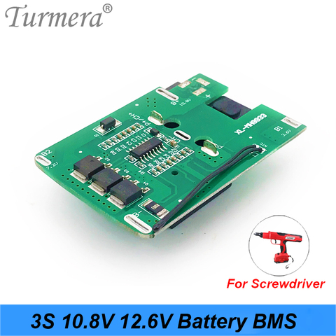 3S 12,6 v 10,8 v 30A 18650 Li-Ion baterías de litio BMS para destornillador Shura cargador Junta de Protección de Turmera ► Foto 1/4