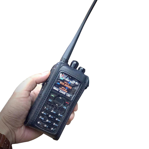 Funda suave de cuero para walkie talkie anytone AT-D878UV Plus Ham radio ► Foto 1/6