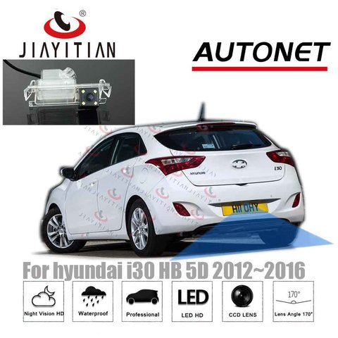 JIAYITIAN-cámara de visión trasera para hyundai i30 3D/5D 2012 2013 2014 2015 2016/CCD/visión nocturna/cámara reversa de respaldo/cámara de aparcamiento ► Foto 1/3