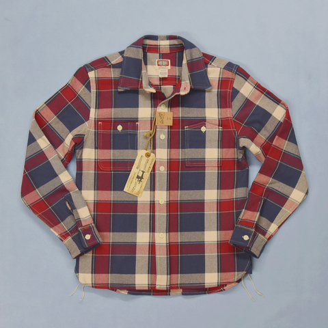 BOB DONG Ultra Heavy-camisas a cuadros para hombre, ropa de trabajo, camisas de manga larga a cuadros ► Foto 1/6