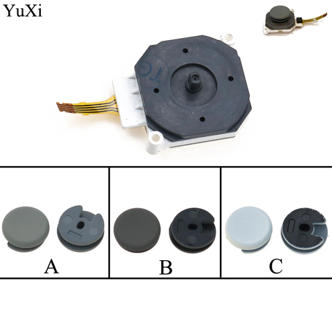 YuXi-Tapa de balancín de mando analógico, cubierta de agarre para mando, alfombrilla circular, pieza de reparación para 3DS XL 3DS XL ► Foto 1/6