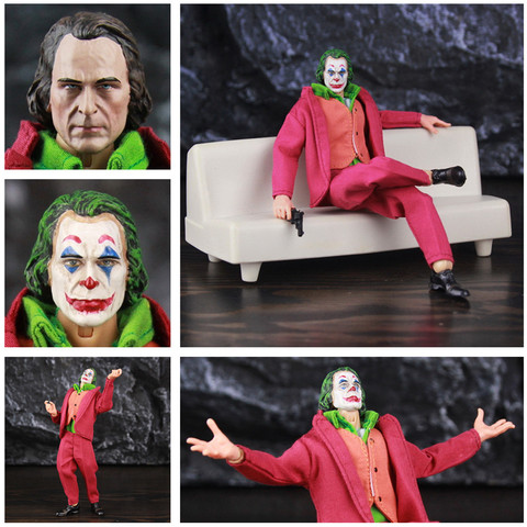 Figura de acción del Joker de 6 pulgadas, figura del Joker de DC con cuello de pico, figura de Joaquin, Phoenix, TOD, Phillips, película 1:12, 2022, ropa de one:12, Cara de payaso, 1/12 ► Foto 1/6