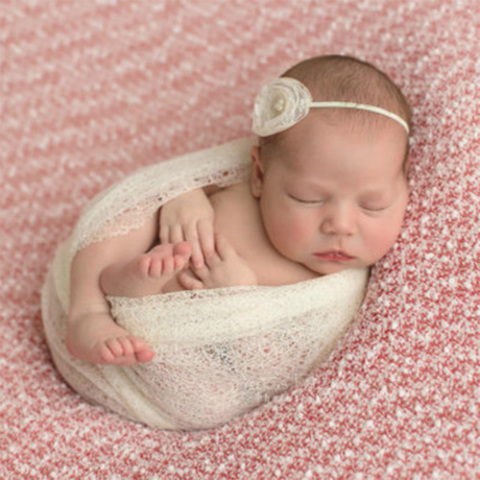 Accesorios de fotografía recién nacido para bebé, mantas suaves de Color sólido para niña y niño, accesorios de fotografía ► Foto 1/6