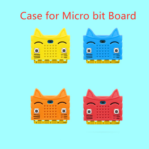 Hola-¡Q! Carcasa protectora de silicona para placa micro:bit, bonita forma de gato, sin tablero ► Foto 1/6