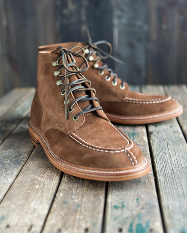 Zapatos de vestir de cuero para hombre, botas estilo Cowboy, botines informales con cordones, color azul y negro ► Foto 1/6