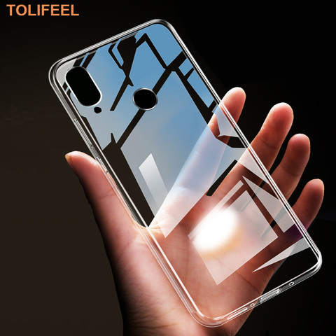 TOLIFEEL-funda de silicona suave para Huawei Honor 8A 8C 8X Max, TPU, transparente, ajustada, para Huawei Honor 8X, Parte posterior transparente ► Foto 1/6