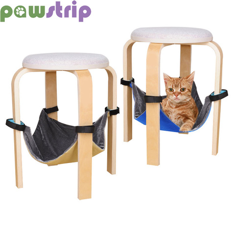 Nuevo manta de cama para gatos de Mascota, gato, gatito hamaca desmontable colgante suave cama jaulas para mesa Silla de Kitty pequeño conejo columpio para mascota nido ► Foto 1/1