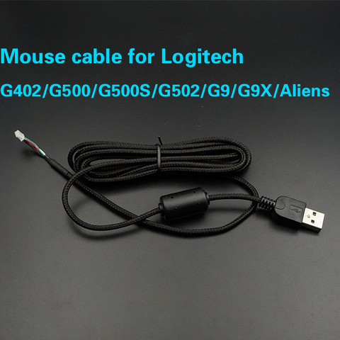 Cable de ratón para Logitech G400 G400S G402 G403 G5 G500 G500S G502 G9 G9X, Cable de repuesto para ratón USB, marca Aliens ► Foto 1/6