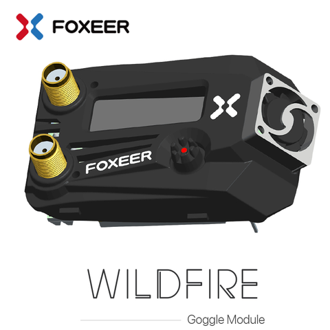Foxeer Wildfire-receptor Dual de pantalla OLED, 5,8 GHz, 72CH, compatible con Firmware OSD, actualización de 5-16V para gafas Fatshark FPV, piezas de bricolaje ► Foto 1/3