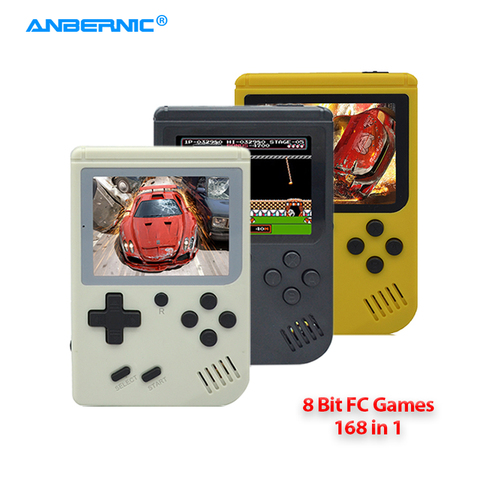 ANBERNIC-mando de juegos FC168 para niños, videoconsola portátil Retro de 8 bits, con vídeo de TV FC, regalo para niños, 168 ► Foto 1/6