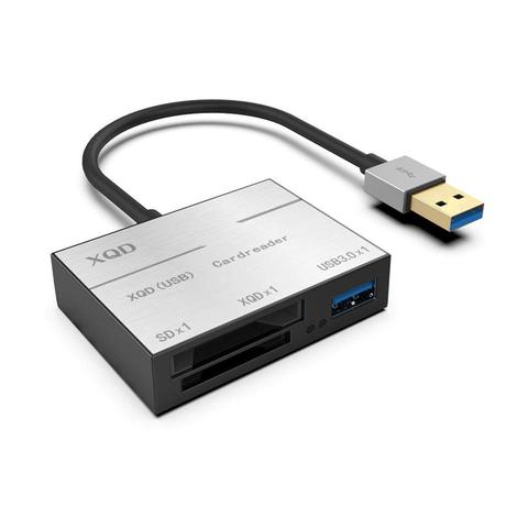 XQD-lector de tarjetas de aleación de aluminio para fotos, vídeos, memoria Flash USB 3,0/2,0, XQD, ABS, portátil para Sony Serie G, disponible, nuevo ► Foto 1/6
