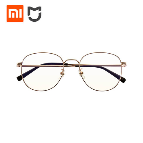 Xiaomi-gafas Mijia de titanio, lentes Mijia antiazules con tasa de bloqueo de luz azul, lentes de nailon 80%, patillas de titanio de 15,5g ► Foto 1/5