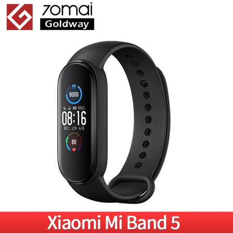 Xiaomi-pulsera inteligente Mi Band 5, reloj con pantalla táctil, Monitor de ritmo cardíaco, Fitness, natación, deporte ► Foto 1/6