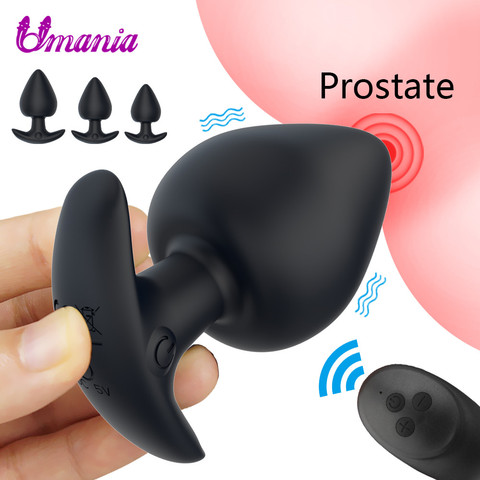 Vibrador Anal con Control remoto, tapón Anal, Juguetes sexuales, consolador vibrador Anal, masajeador de próstata con carga USB, 10 velocidades ► Foto 1/6