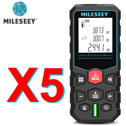 Mileseey-Medidor de distancia láser, cinta digital electrónica para ruleta, telémetro trena, Telémetro Láser ► Foto 1/6