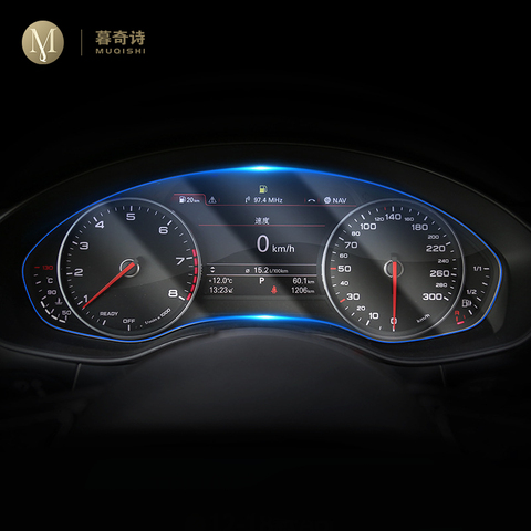 Para Audi A6 A7 C7 2012-2022 interior automotriz instrumento membrana botonera pantalla LCD película protectora TPU decoración Anti-arañazos ► Foto 1/6