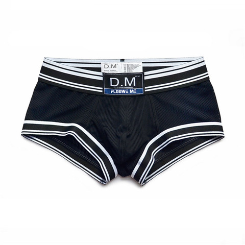 Calzoncillos de malla para hombre, ropa interior sexy, Bóxer transpirable ► Foto 1/6