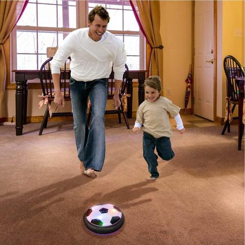 Mini pelota de fútbol flotante de 18cm para niños, cojín de aire suspendido intermitente para deportes al aire libre en interiores, divertido juego educativo de fútbol ► Foto 1/6