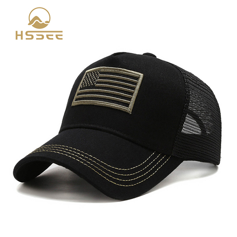 HSSEE-gorro de pesca de malla transpirable para hombre, gorra clásica de alta calidad de algodón duradero ► Foto 1/6