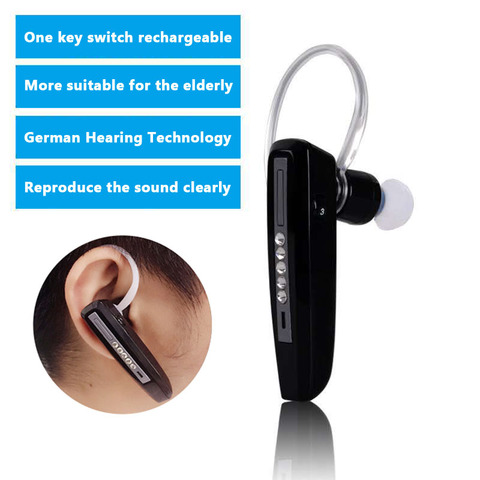 Miniamplificador De soporte auditivo para ancianos, Amplificador Digital recargable, ajustable ► Foto 1/6