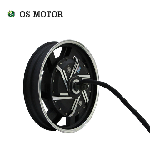 QS Motor 17 pulgadas 8000W 273 50H V4 17kW pico Highe velocidad sin escobillas DC motocicleta Scooter Eléctrico Motor de cubo ► Foto 1/3