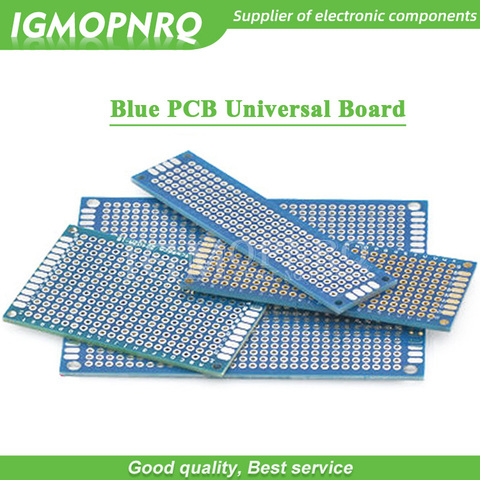 Tablero de Protoboard de doble cara, tablero Universal azul PCB 2*8cm 3*7cm 4*6cm 5*7cm 7*9cm 2,54mm, 1 Uds. ► Foto 1/5