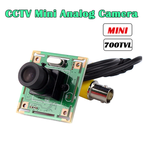 700TVL Color CMOS hd Junta analógico cámara Mini cámara de seguridad CCTV circuito impreso de módulo de cámara con lente de 3,6mm ► Foto 1/6