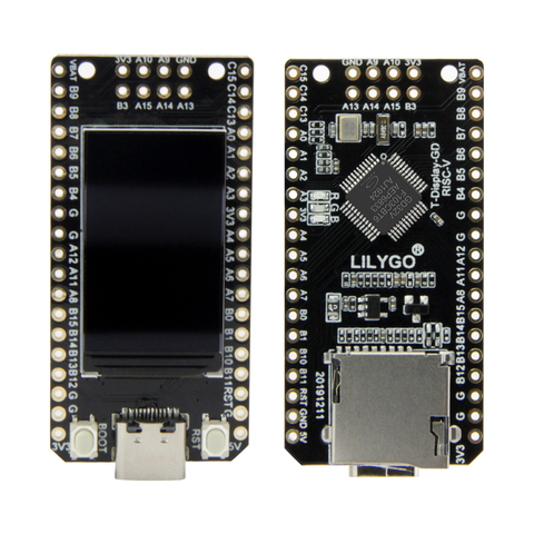 LILYGO®TTGO T-Display-GD32 Placa de desarrollo minimalista, Chip principal ST7789, pantalla IPS de 1,14 pulgadas, resolución de 240x135, GD32VF103CBT6 ► Foto 1/6