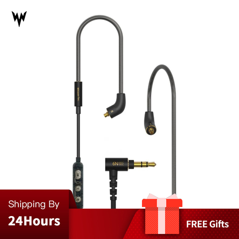 Whizzer-Cable actualizado MMCX 6N OCC, cobre y cristal individual dedicado para A15 Fiio Sony con micrófono y Control de volumen, se aplica Original ► Foto 1/6