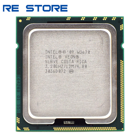 Intel Xeon W3670 3.2-3.46 GHz 12 m 6 Core 12 hilo LGA 1366x58 = i7-970 procesador ► Foto 1/2