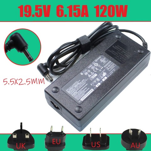 19,5 V 6.15A 120W para cargador de la energía del adaptador de CA para Lenovo IdeaPad Y400 Y430P Y470 Y460P Y510P Y560 Y570 Y580 Z370 Z470 ► Foto 1/4