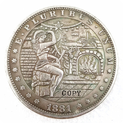Tipo #35 _ Hobo Moneda de níquel Dólar Morgan copia moneda ► Foto 1/4