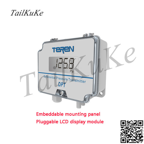 Transmisor de presión diferencial Digital, Sensor de presión, medidor de presión de aire, RS-485 de aire, 0-10V ► Foto 1/1