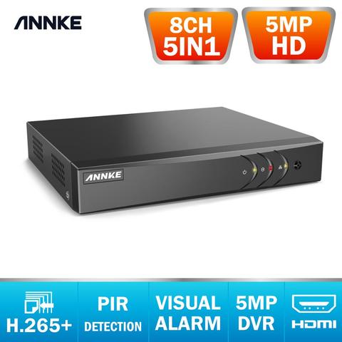 ANNKE-grabador de vídeo digital 5 en 1 con detección de movimiento Onvif 2,4, 8 canales, HD, TVI, CVI, AHD, IP, DVR, H.265, alerta de correo electrónico ► Foto 1/6