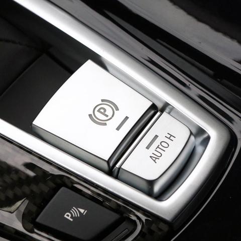 Freno de estacionamiento interruptor P tapa de botón pegatinas para BMW F10 F07 F01 F25 F26 F11 F06 F15 F16 X3 X4 X5 X6 ► Foto 1/6