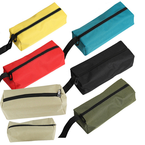 Bolsa para herramientas de mano Oxford Canvas Waterproof, tornillos, broca para taladro de uñas, piezas metálicas, pesca, bolsa de viaje, bolsa organizadora maquillaje, estuche ► Foto 1/6