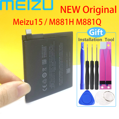 Meizu 100%-batería Original BA881 de 3000mAh para teléfono Meizu 15 M881H/M881Q, batería de alta calidad y número de seguimiento ► Foto 1/6