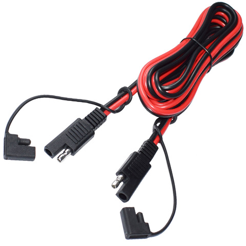 Enchufe SAE de 200CM para coche y motocicleta, Cable de extensión automotriz, 14AWG, desconexión de enchufe rápido, cargadores de batería de Panel Solar ► Foto 1/6