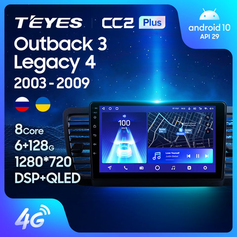 TEYES-Radio Multimedia CC2L CC2 Plus con GPS para coche, Radio con reproductor de vídeo, navegador, Android No 2din, dvd, para Subaru Outback 3 Legacy 4 2006-2012 ► Foto 1/6