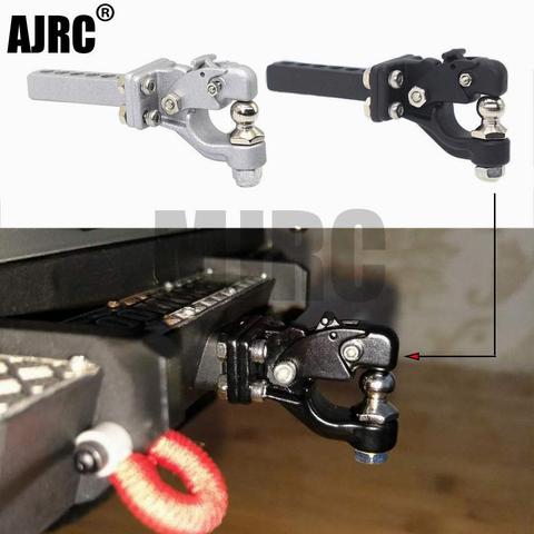 AJRC-receptor de enganche de Metal para coche teledirigido, gancho de remolque para coche teledirigido 1/10 Traxxas TRX4 TRX-6 G63 Axial SCX10ii 90046 d90 piezas de mejora ► Foto 1/6