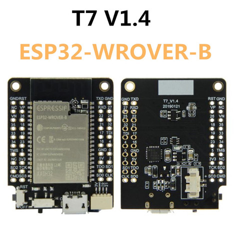 T7 V1.4 Mini32 placa de expansión ESP32-WROVER-B 4MB flash 8Mb PSRAM Wi-Fi Bluetooth Placa de desarrollo de módulo ► Foto 1/4