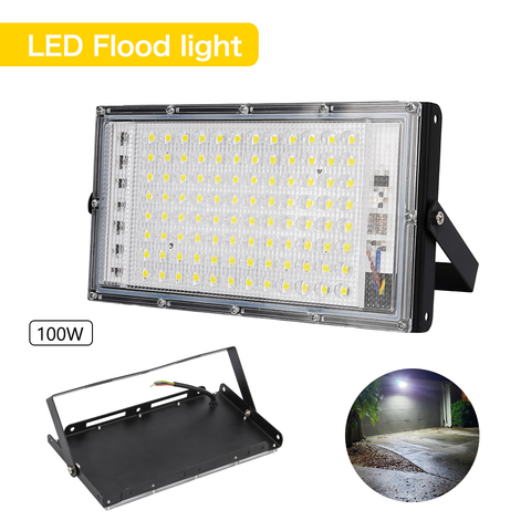 Foco reflector Led para exteriores, farola LED impermeable IP65, iluminación de paisaje, 100W, CA 220V 230V 110V ► Foto 1/6