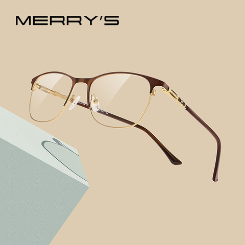 Gafas MERRYS con diseño Retro de ojo de gato para mujer, gafas de moda para mujer, gafas graduadas para miopía S2113 ► Foto 1/6