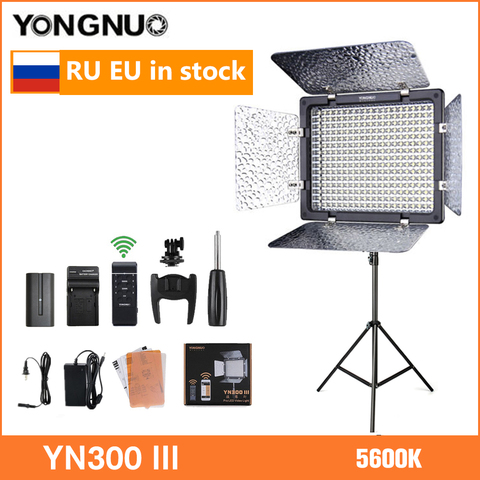 Yongnuo-luz LED para vídeo, iluminación de foto de cámara para estudio y vídeo, YN300 III, YN-300 III, 5600K, CRI95 ► Foto 1/6