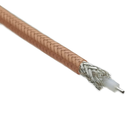 PURELINE 5M RG303 MIL-C-17 cable coaxial de cobre doble protegido trenzado, cable coaxial de baja pérdida RG303, cable RF de 50 ohm ► Foto 1/4